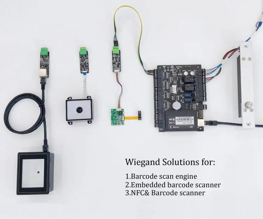 Embedded 1d 2d Barcode Scanner Qr Bar Code Rfid Card Reader Wiegand  Connection Autoinduzione per gate machine biglietti controllo schermo  mobile